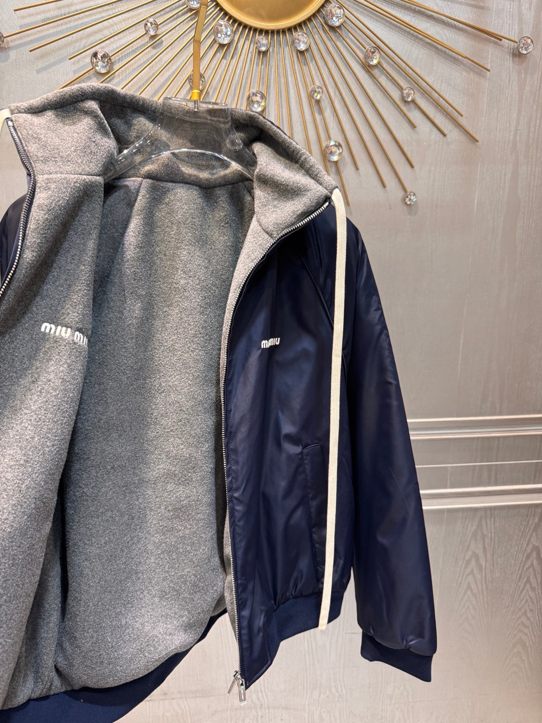 Mu**25fw new Resort Collection Reversible Fleece Jacket