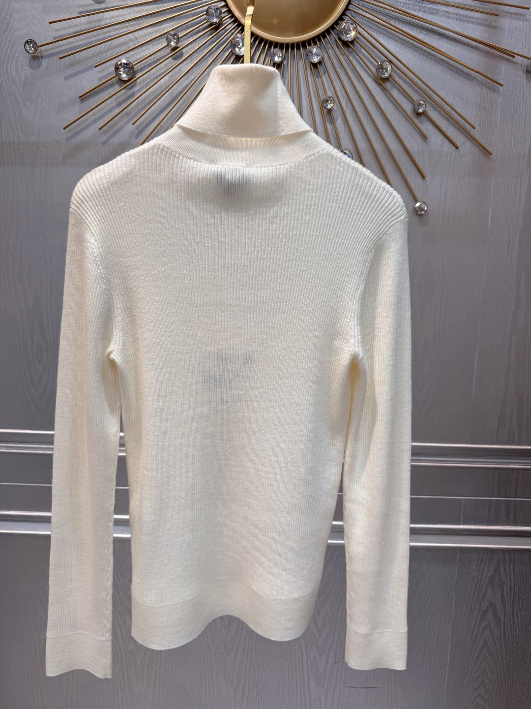 Cha**new black bow-tie knit sweater