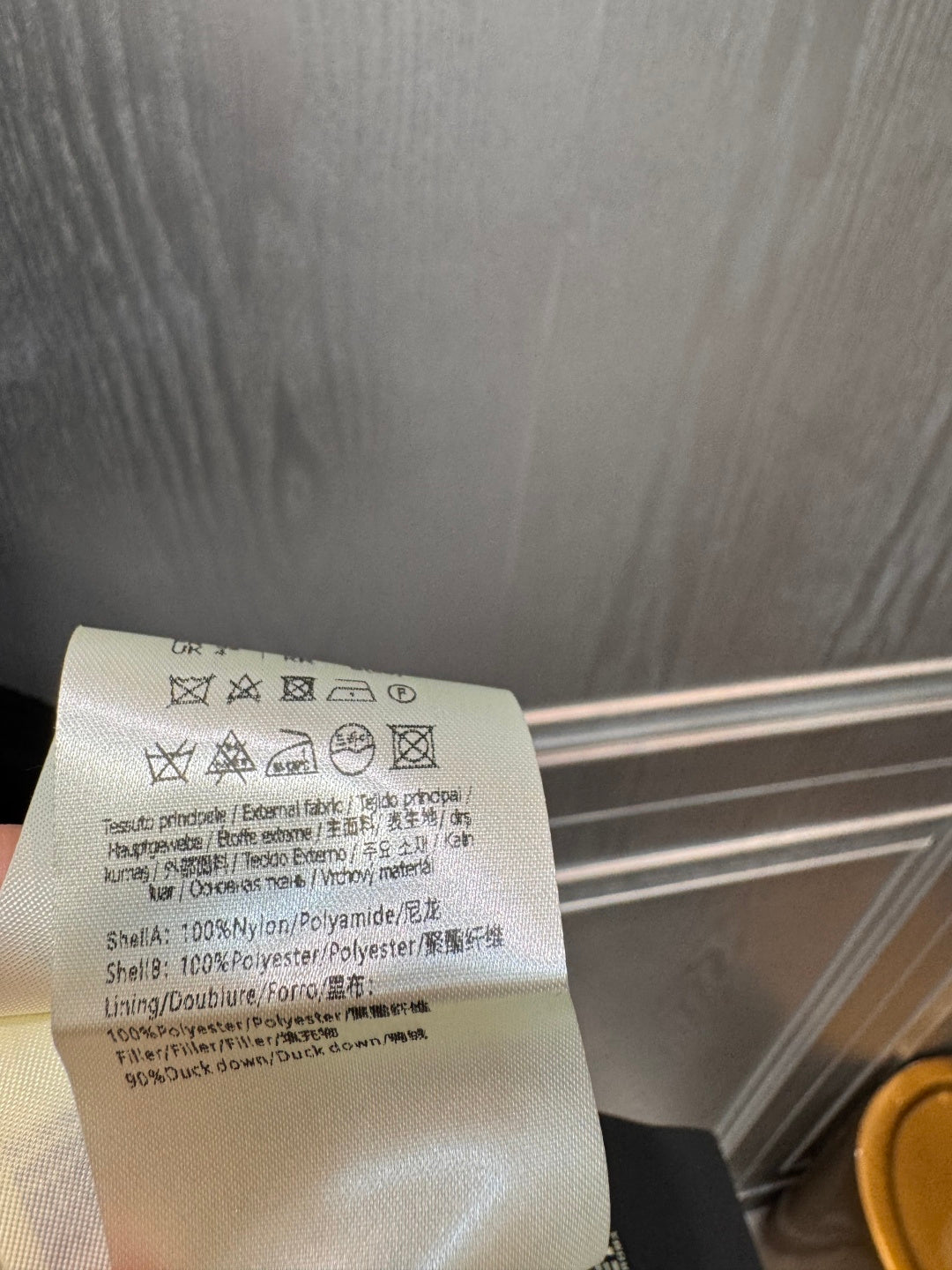 FF**black  jacquard down jacket