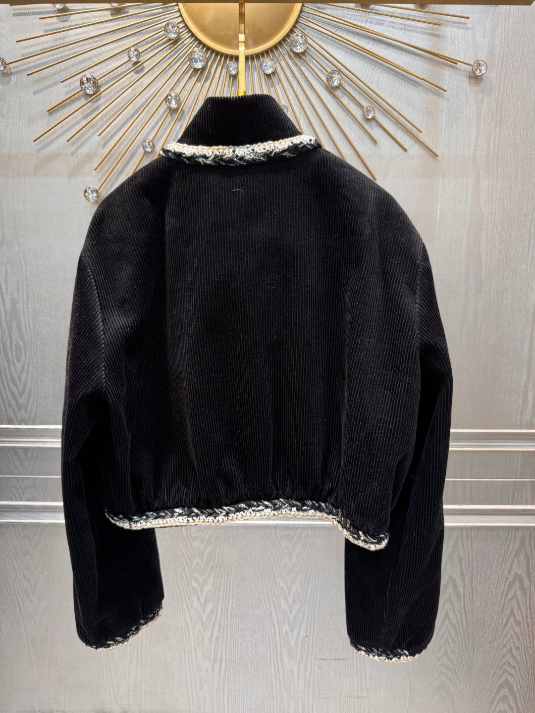 Cha**corduroy jacket black