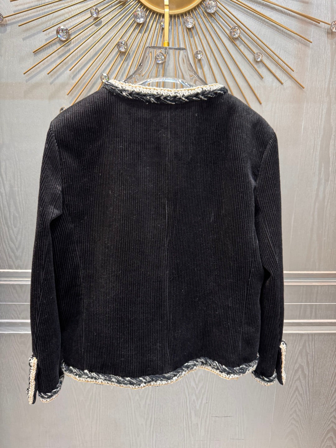 Cha**25k Series Black Corduroy Jacket