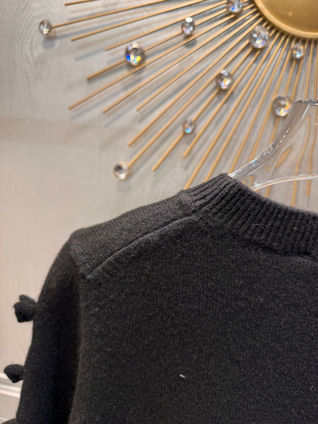 Cha**black cashmere sweater