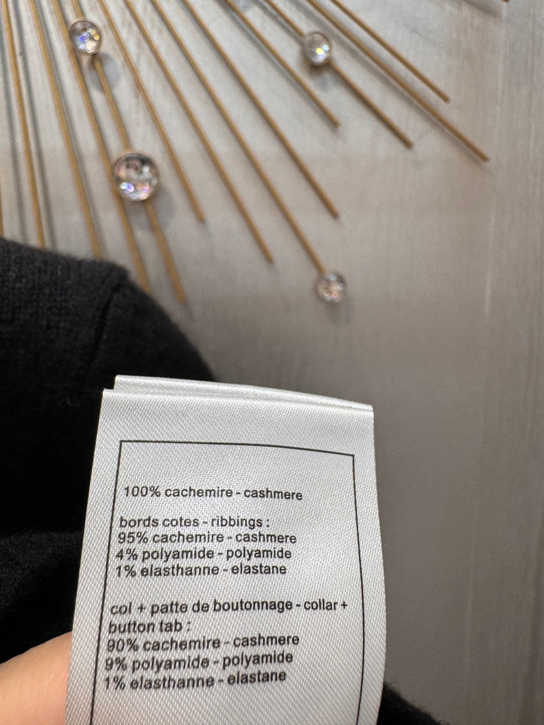 Cha**black cashmere sweater