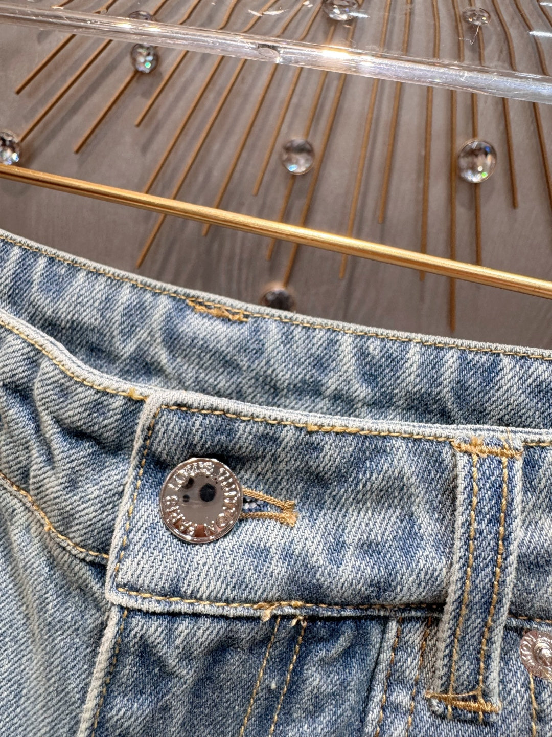 Loe**25fw new sequined jeans