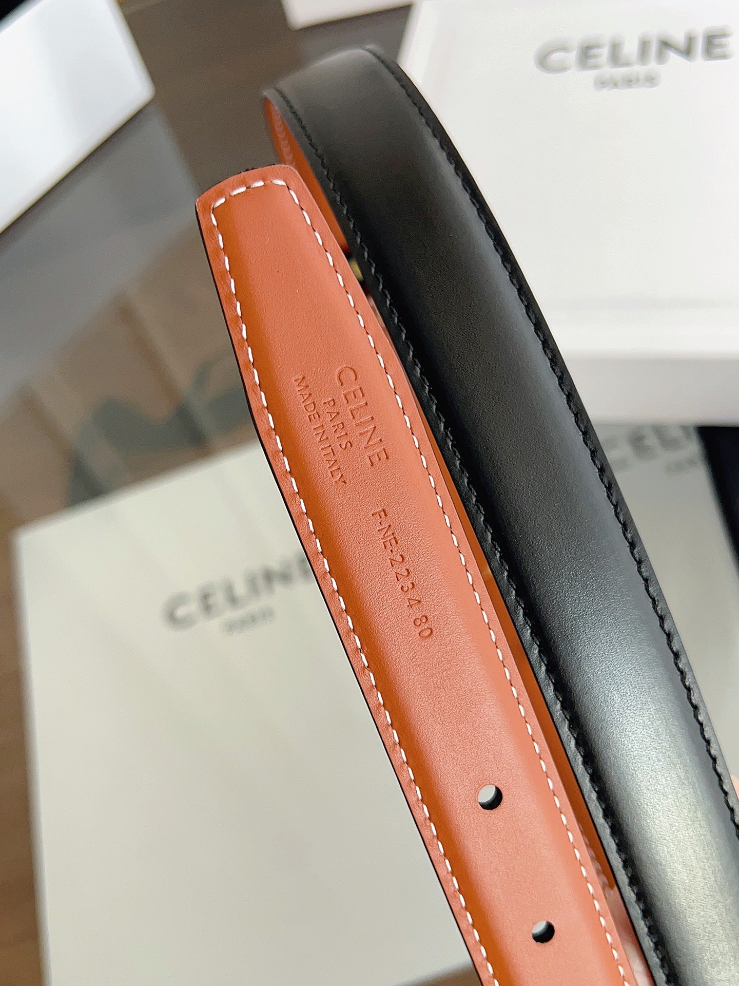 Cel**women's belt double-sided buckle