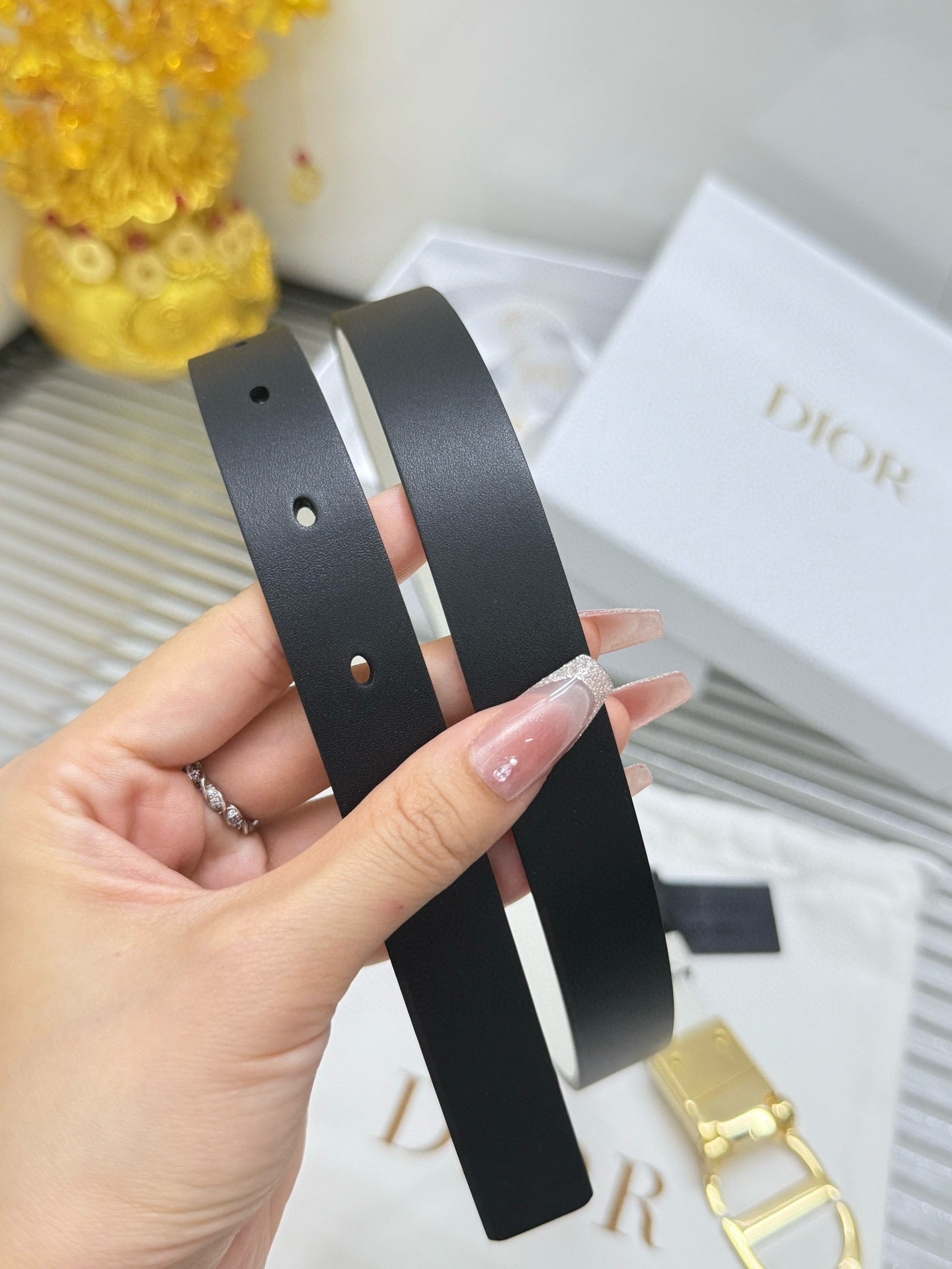 Cd***classic rotating buckle, double-sided.