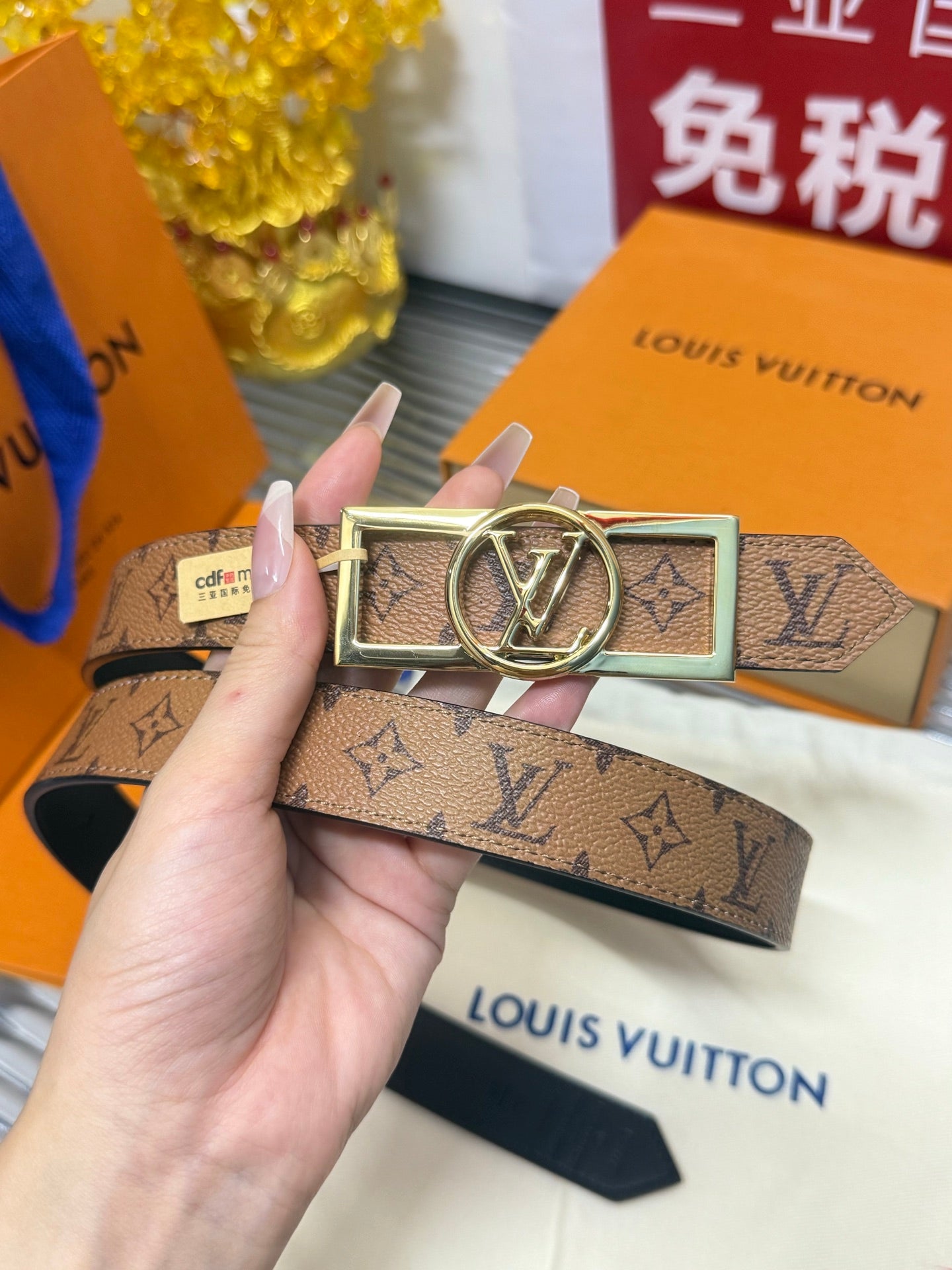 Loe**women's narrow belt, reversible