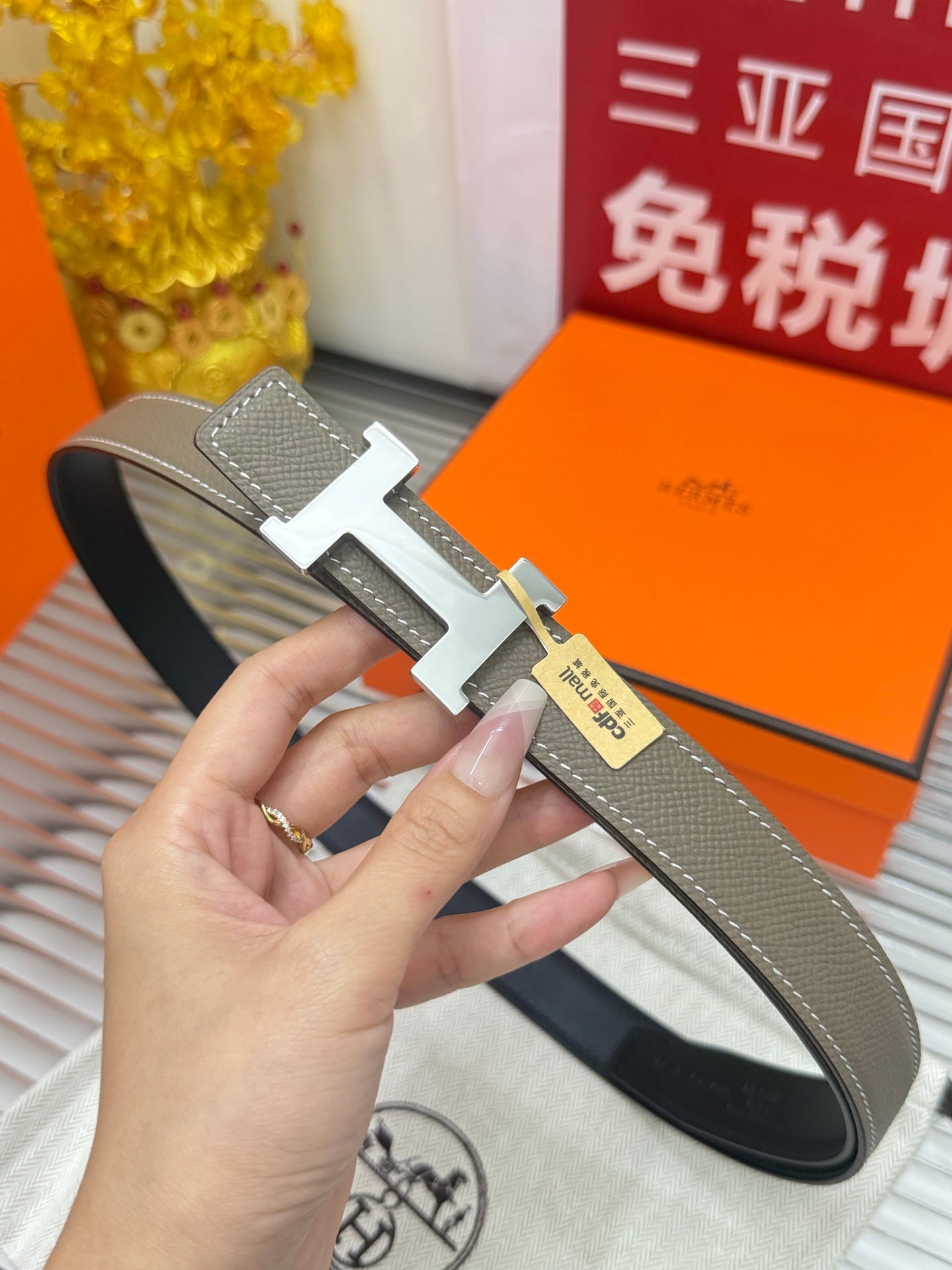 Her**women's narrow belt, reversible