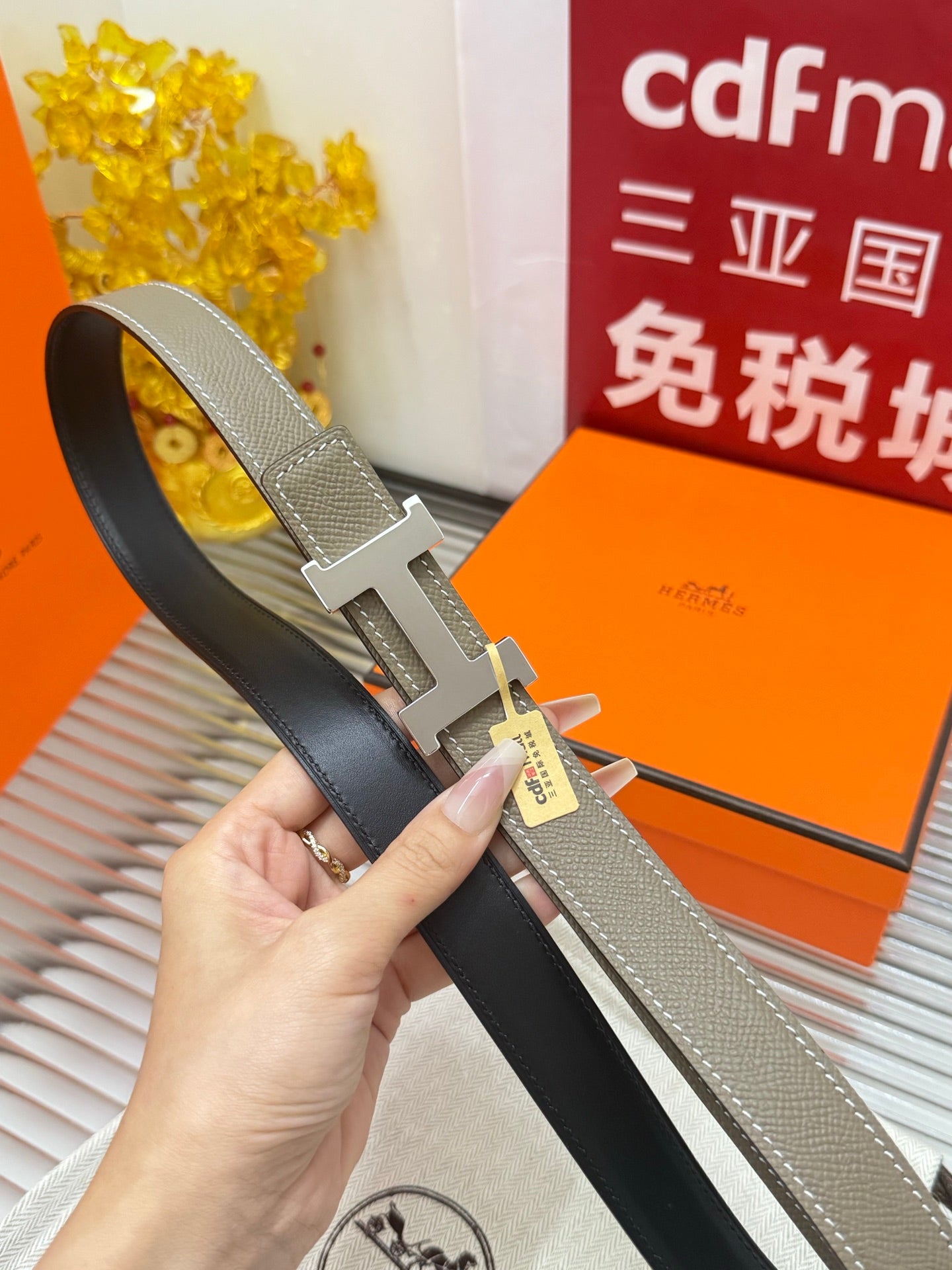 Her**women's narrow belt, reversible