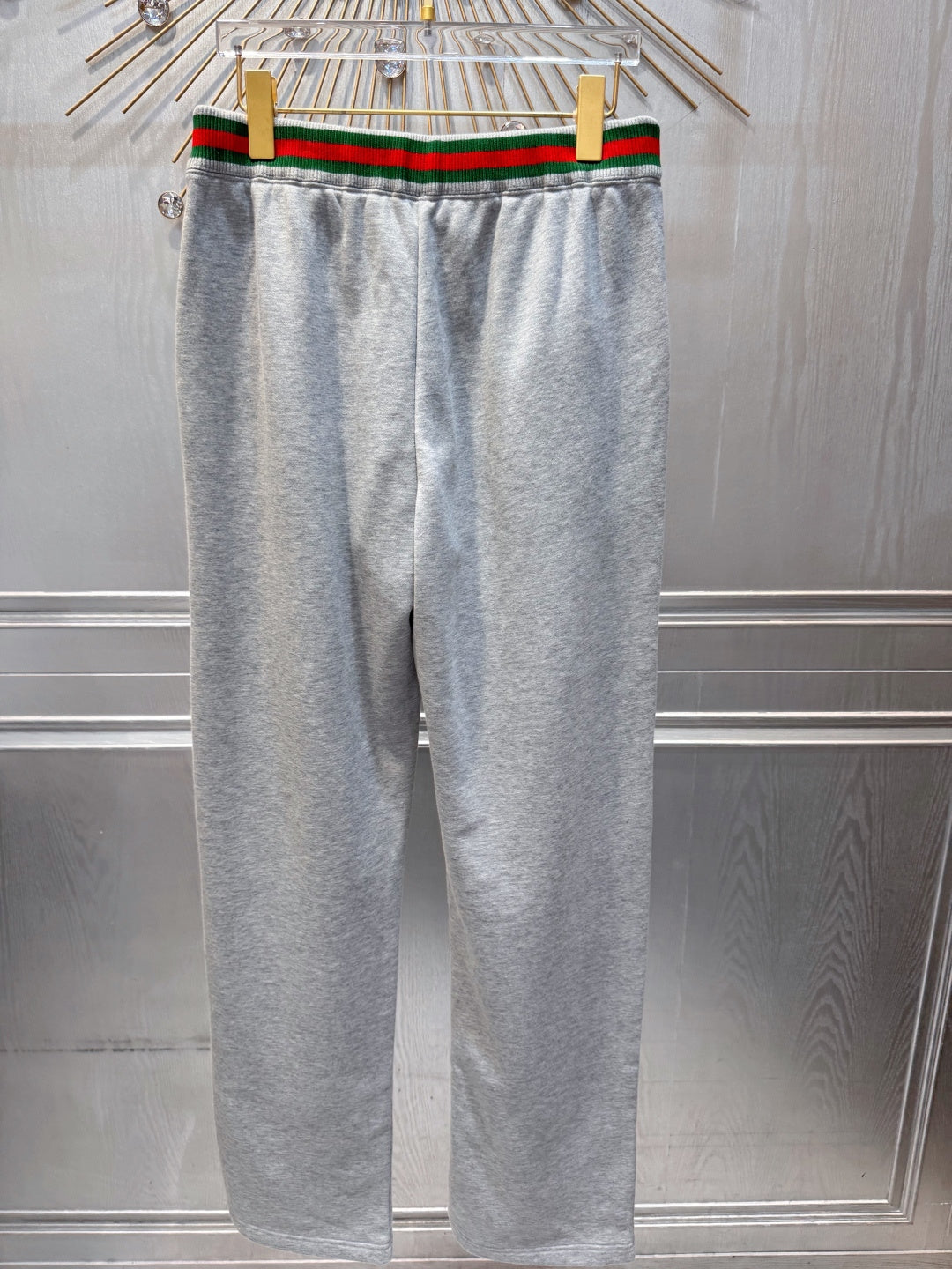 Guc**new gray half-zip sweatshirt set