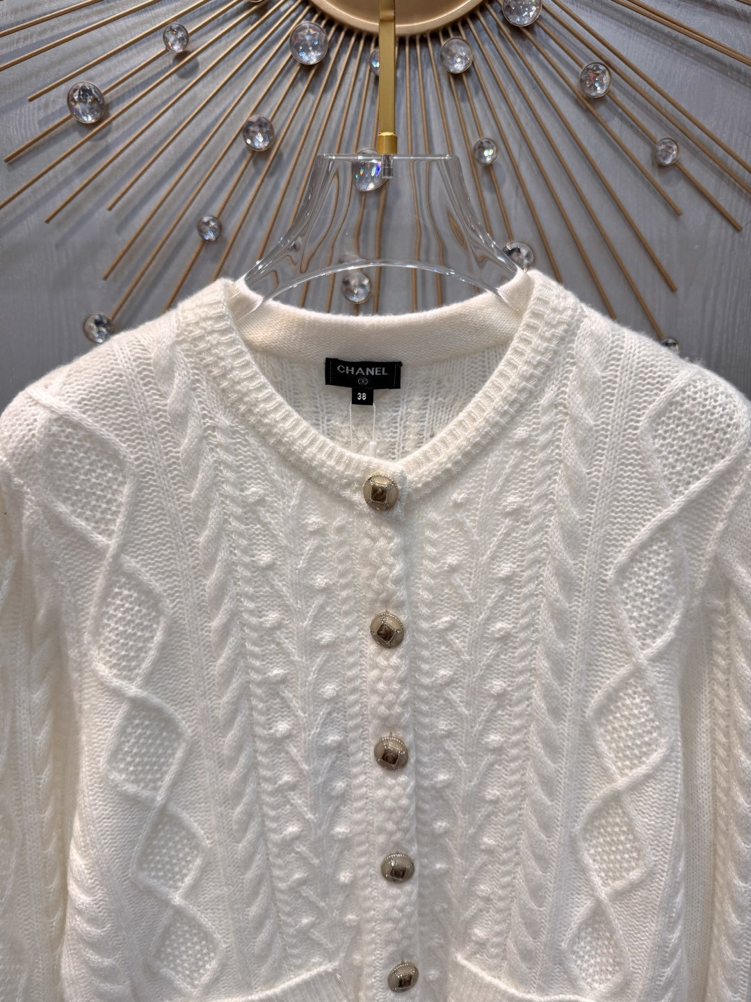 Cha**skiing collection knitted cashmere cardigan