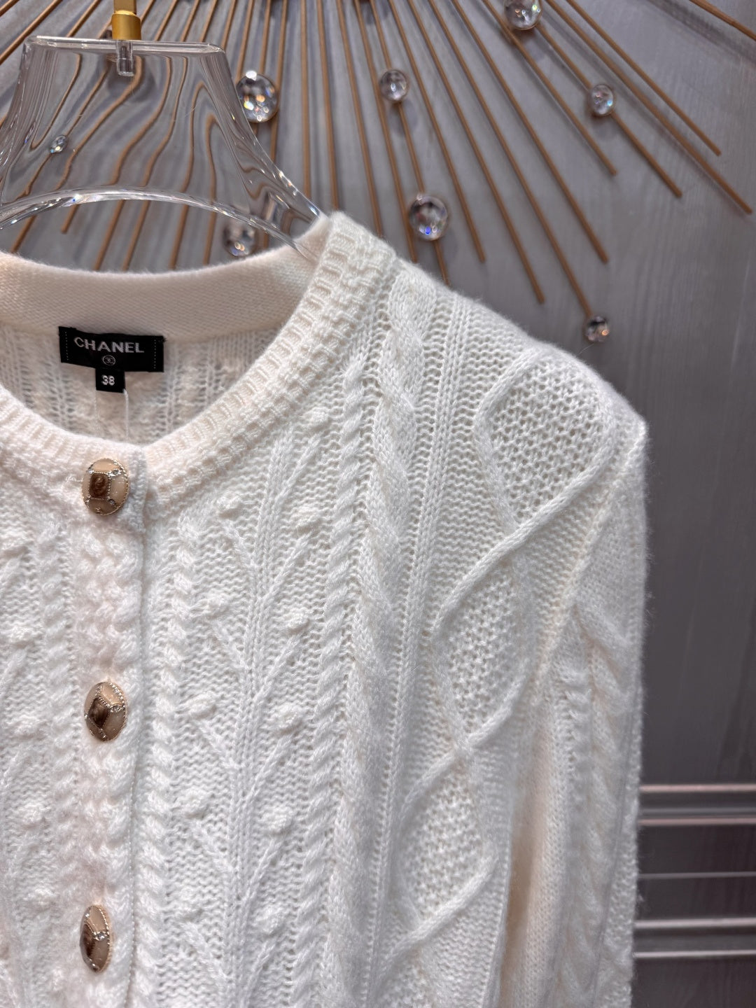 Cha**skiing collection knitted cashmere cardigan