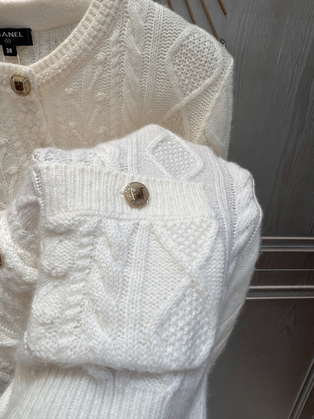 Cha**skiing collection knitted cashmere cardigan