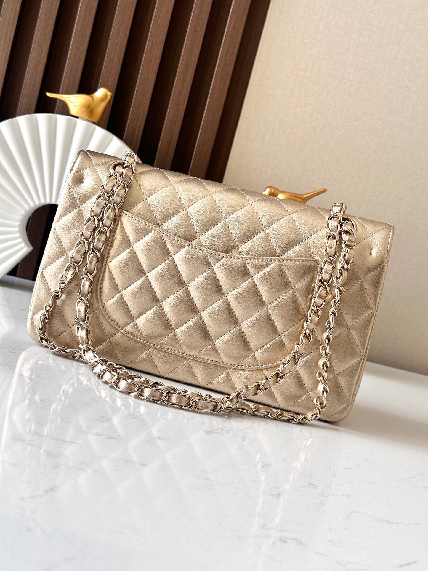 Cha**new CF Pearl Chain Bag