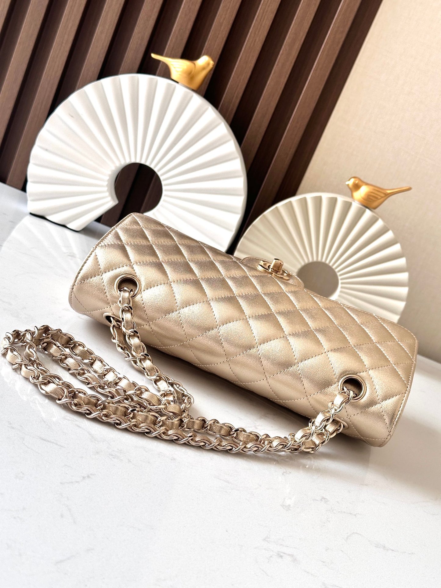 Cha**new CF Pearl Chain Bag