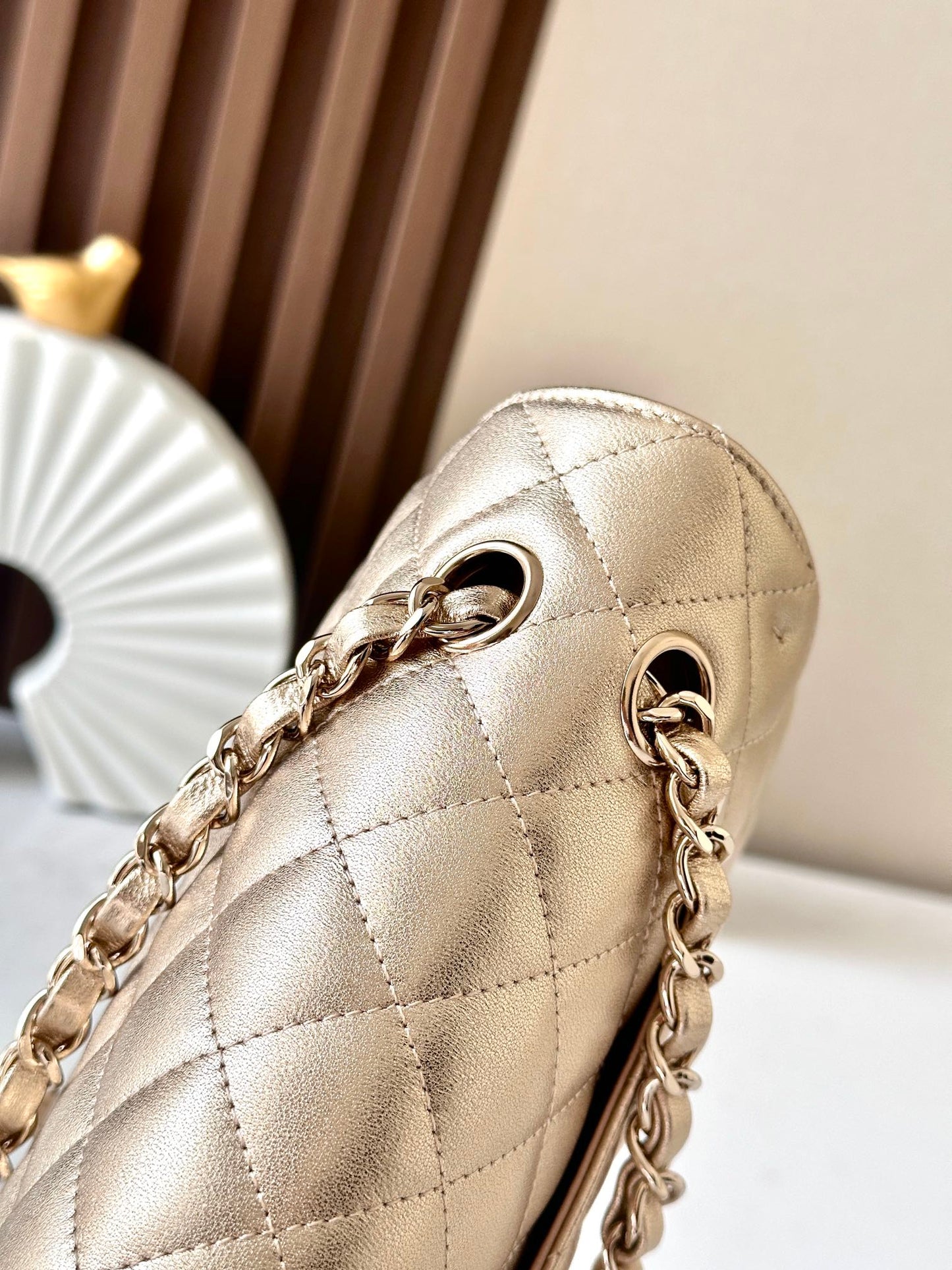 Cha**new CF Pearl Chain Bag