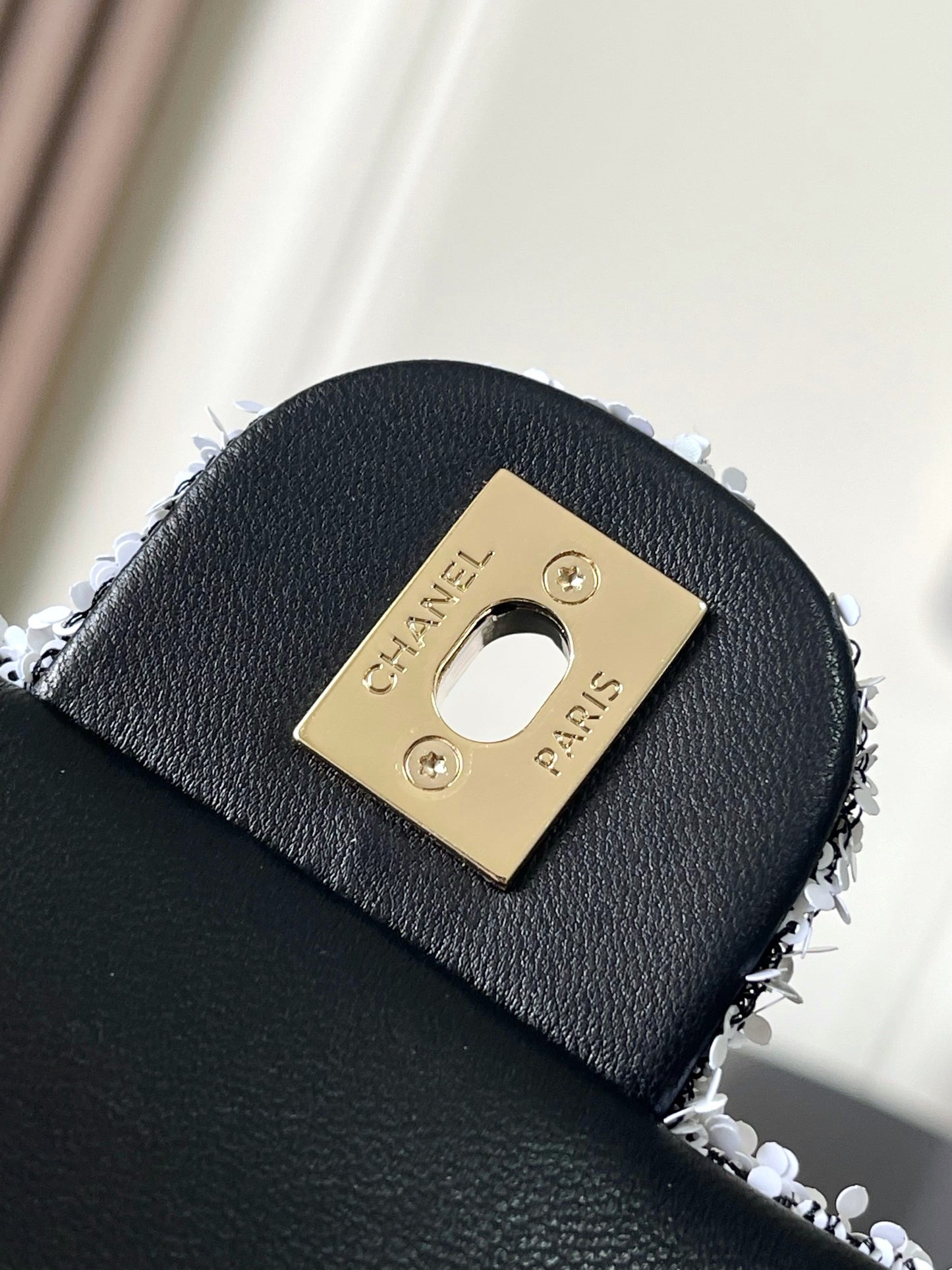 Cha** sequined evening bag