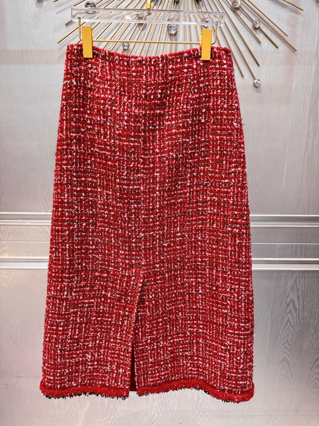 Cha**25FW Red wool coat set