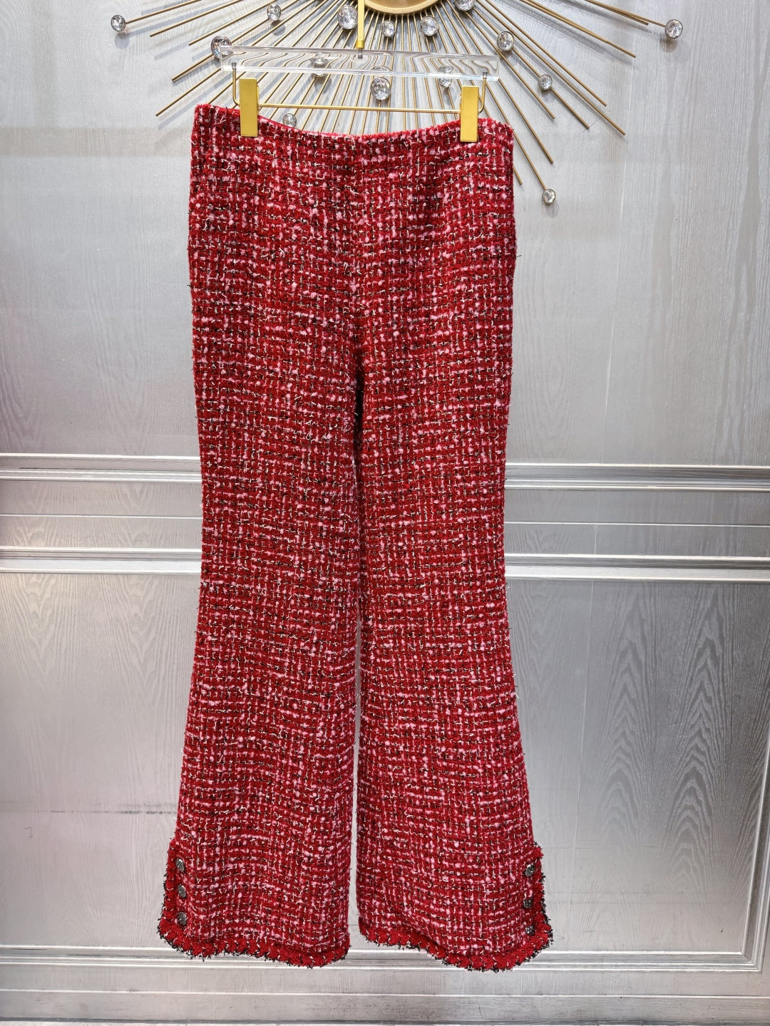 Cha**25FW Red wool coat set