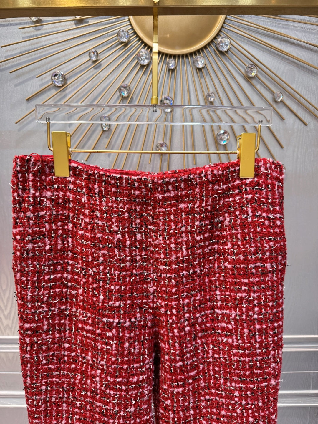 Cha**25FW Red wool coat set