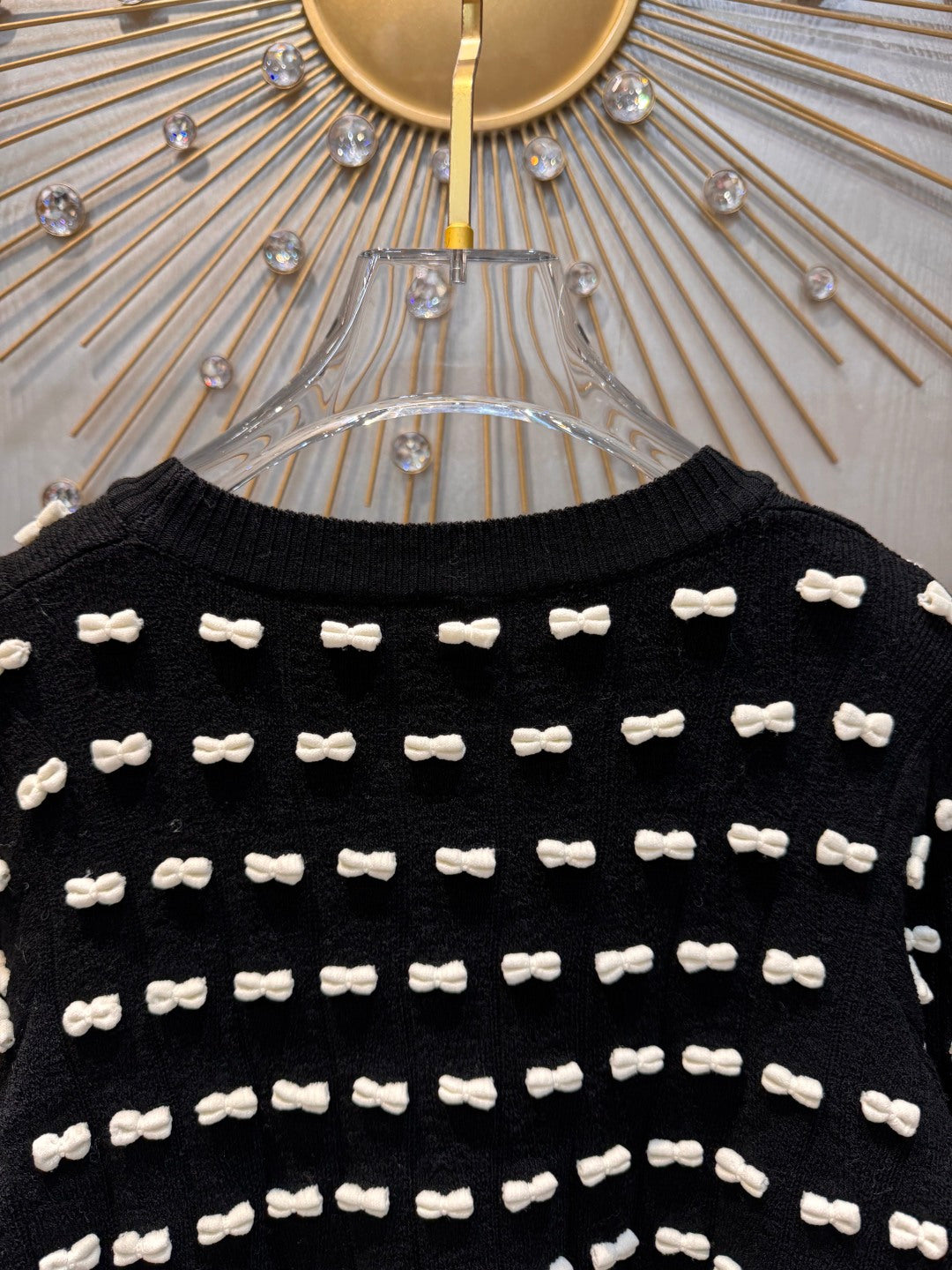 Cha**25fw bow Knit Sweater
