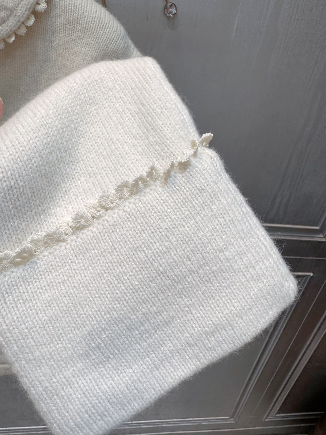 Cha**25fw Bow Knit Cardigan