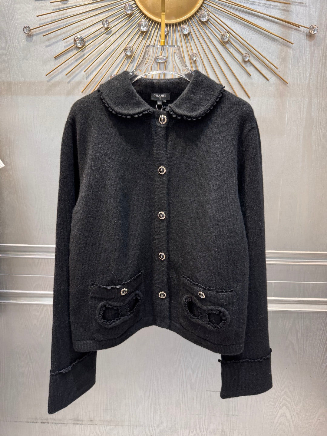 Cha**25fw Bow Knit Cardigan