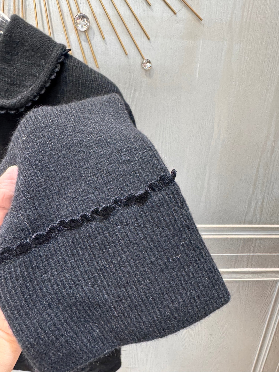 Cha**25fw Bow Knit Cardigan