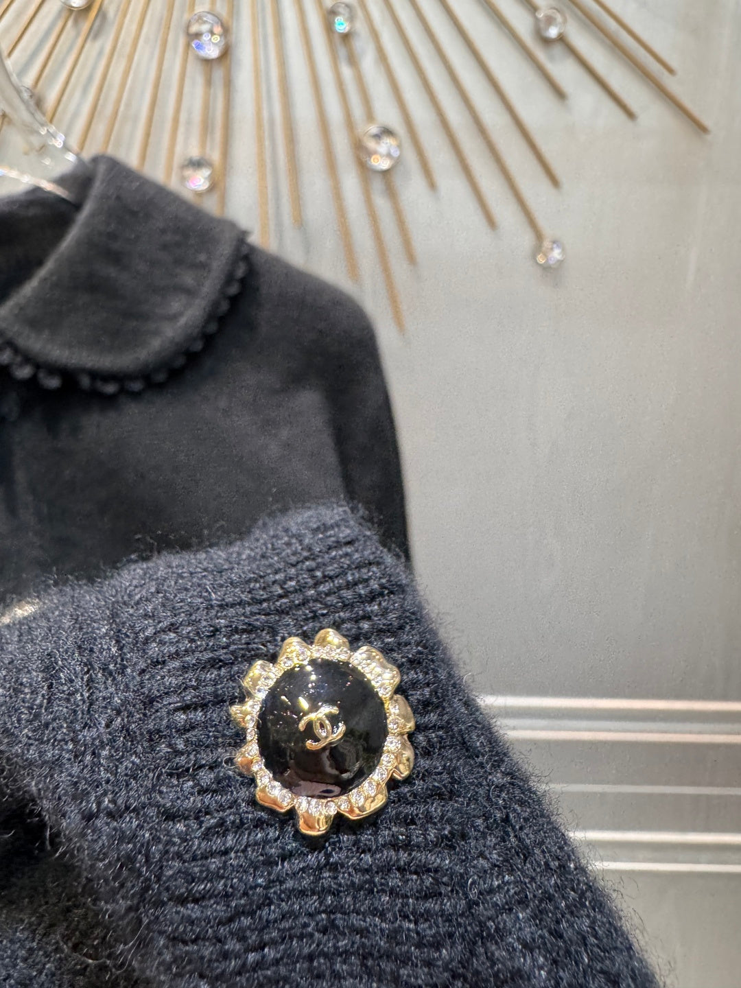 Cha**25fw Bow Knit Cardigan