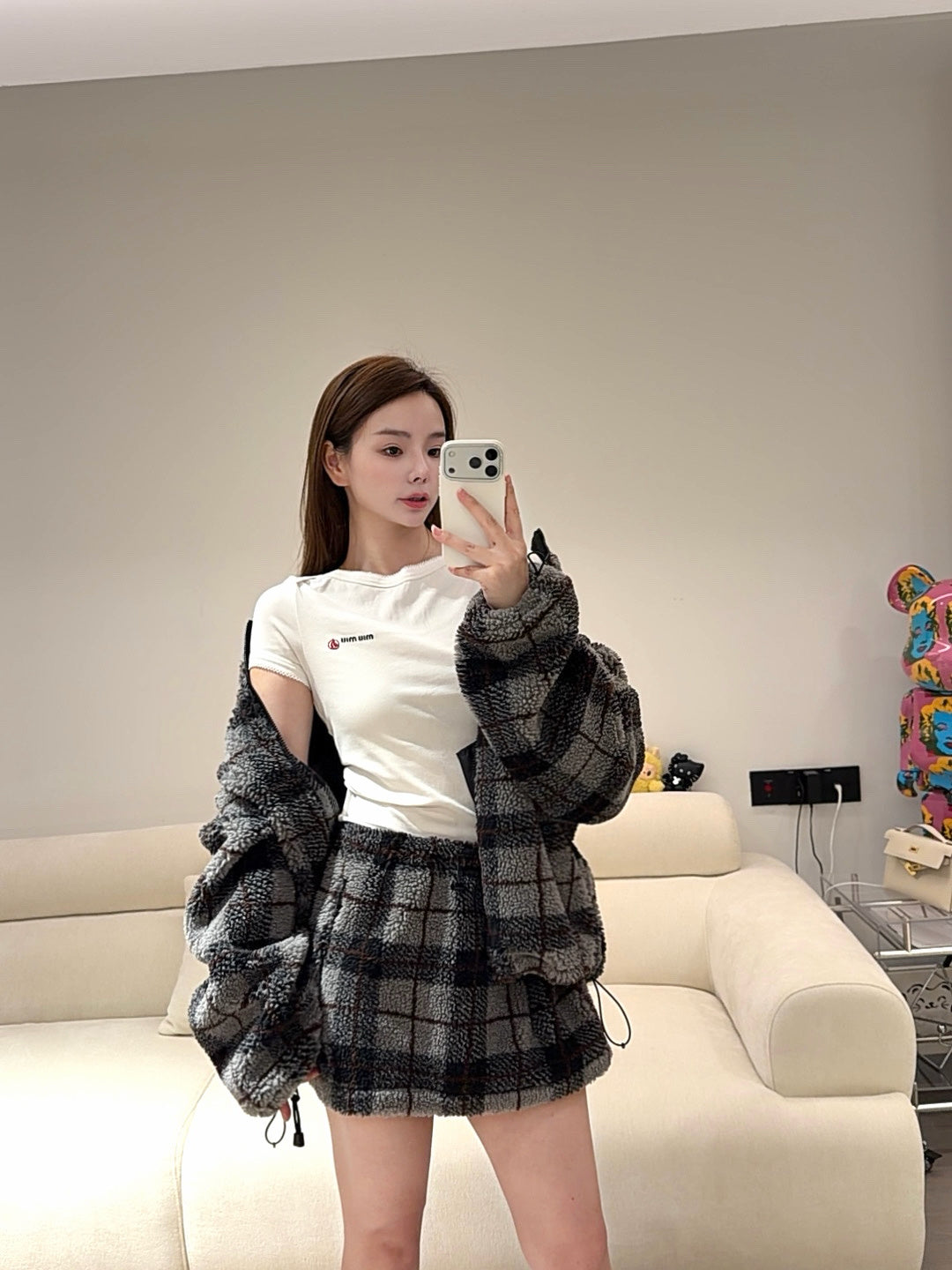 Mu**25fw new short skirt