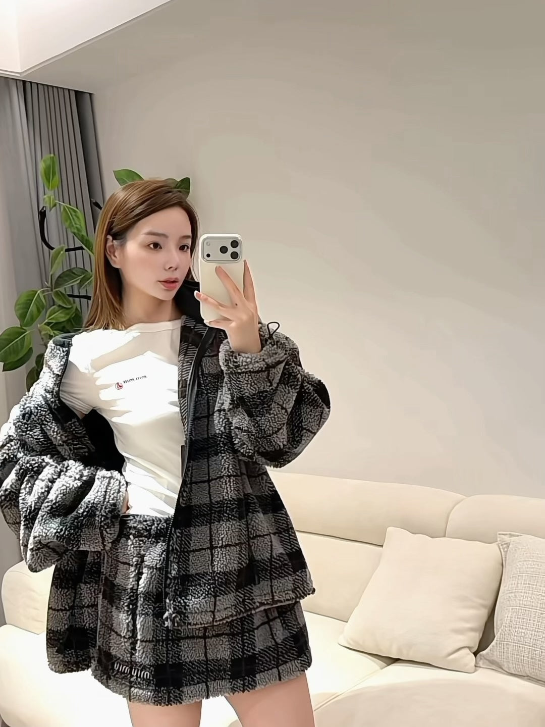 Mu**25fw new short skirt