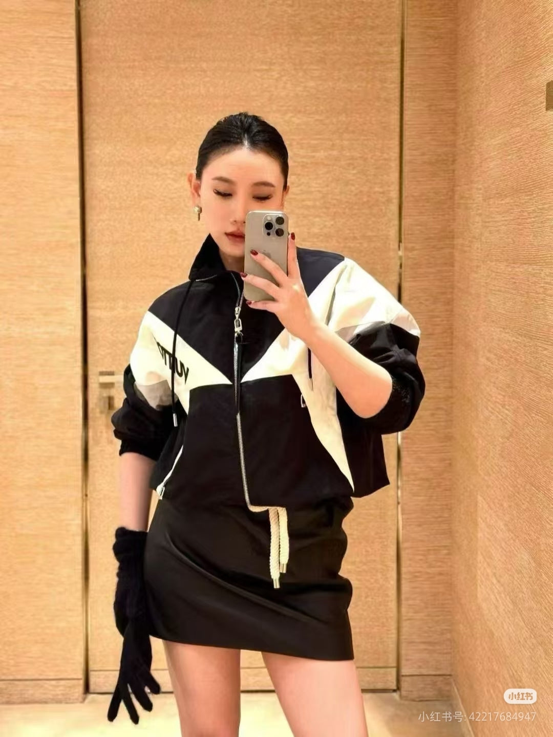 Lou**25fw nwe ski series color block zip-up Jacket