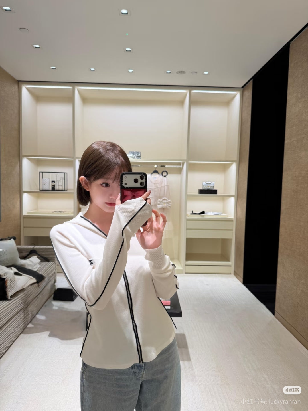 Cha**fw 25N ski series zip-up hooded cardigan