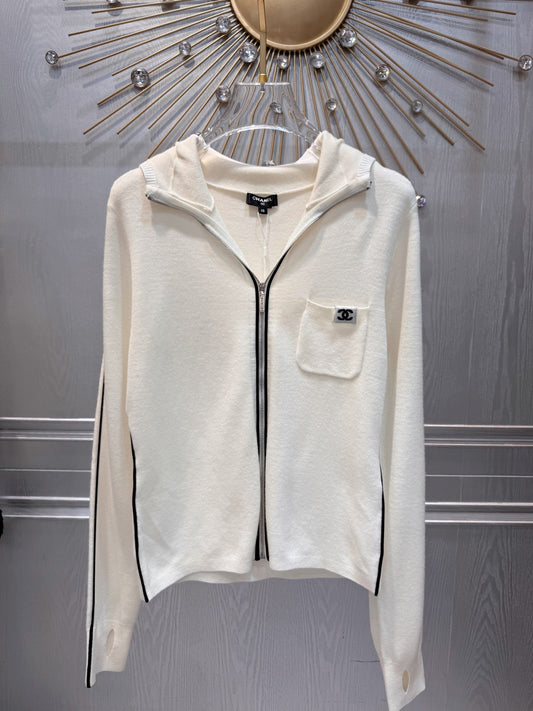Cha**fw 25N ski series zip-up hooded cardigan
