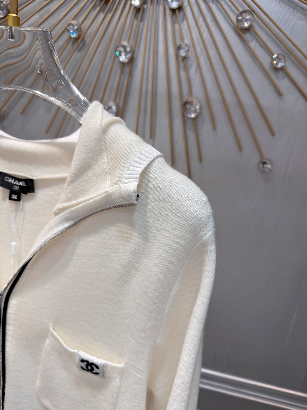 Cha**fw 25N ski series zip-up hooded cardigan