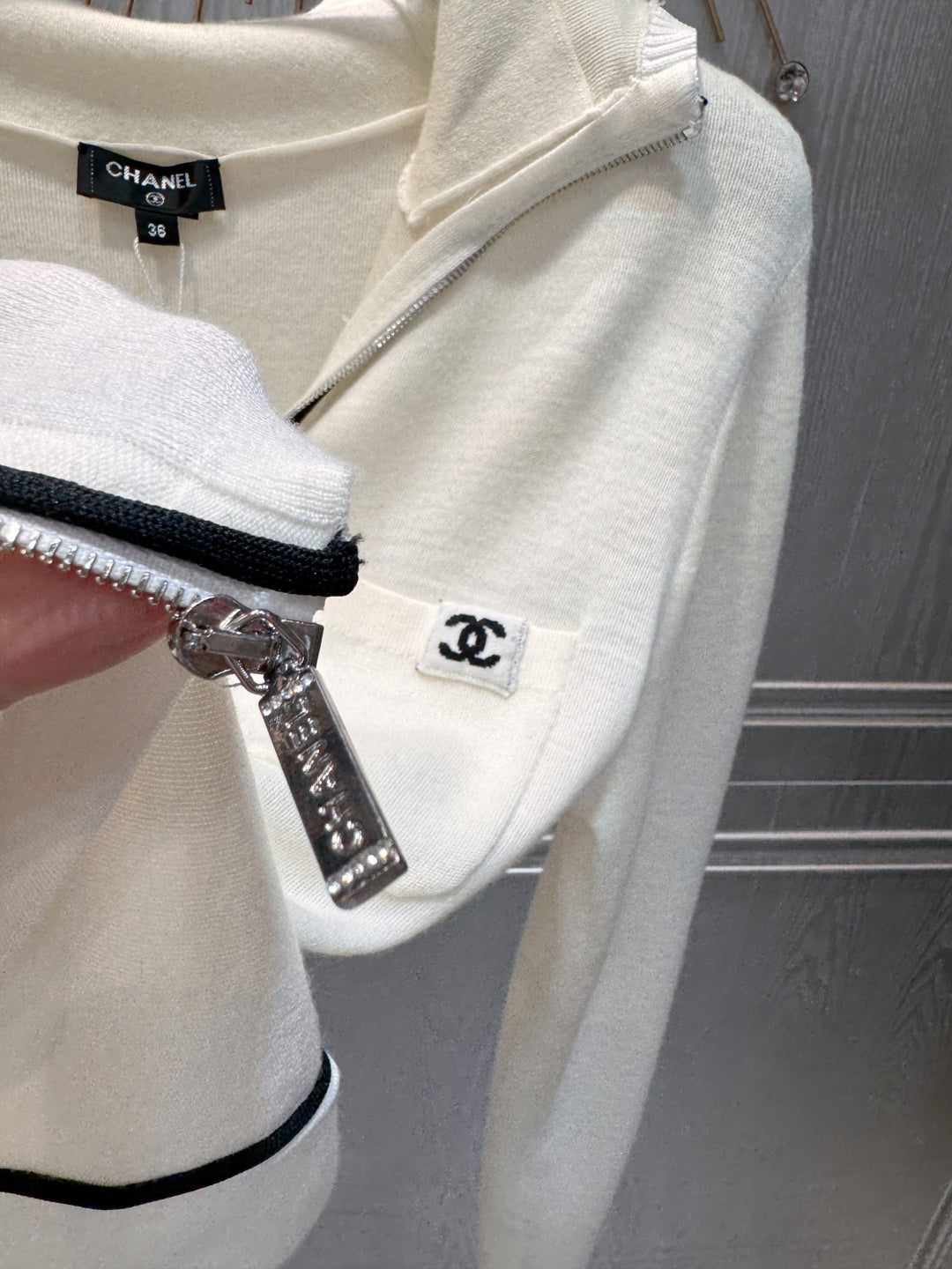 Cha**fw 25N ski series zip-up hooded cardigan