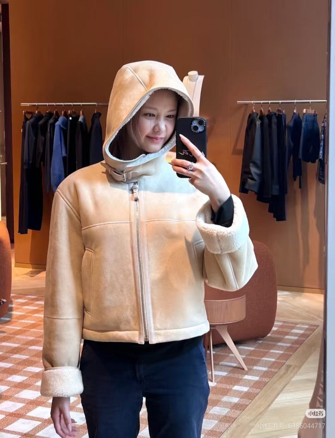 Her** 25fw new fur-lined coat