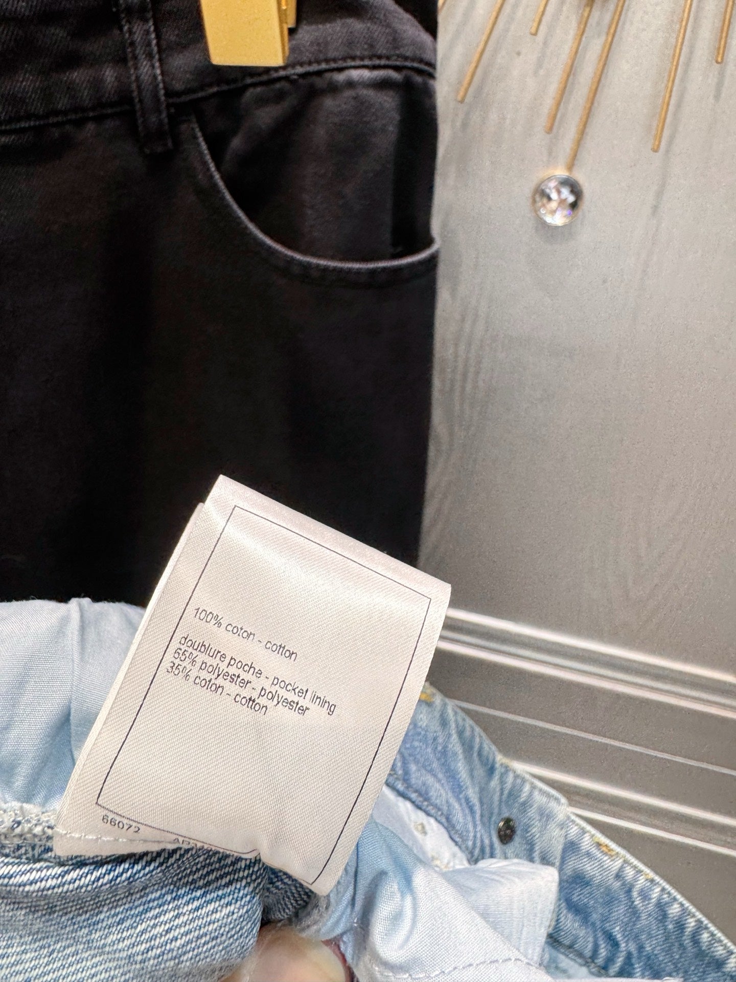 Cha**25K autumn/winter collection bow-tie jeans