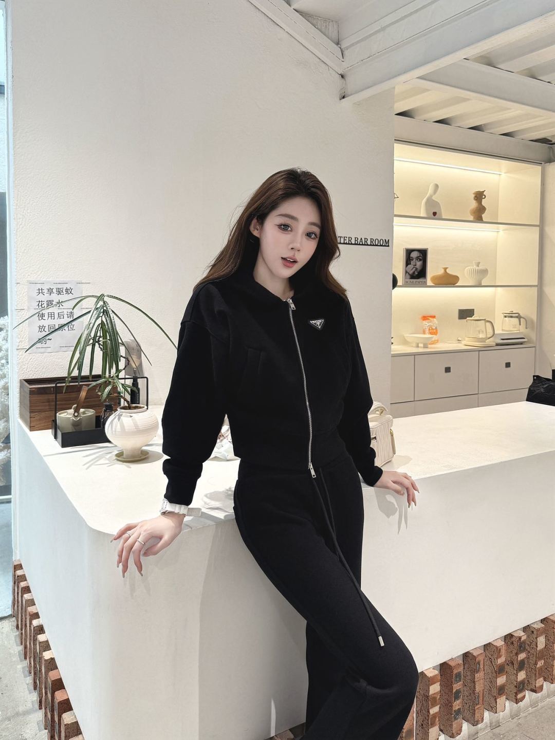 Pra**25fw new casual suit black