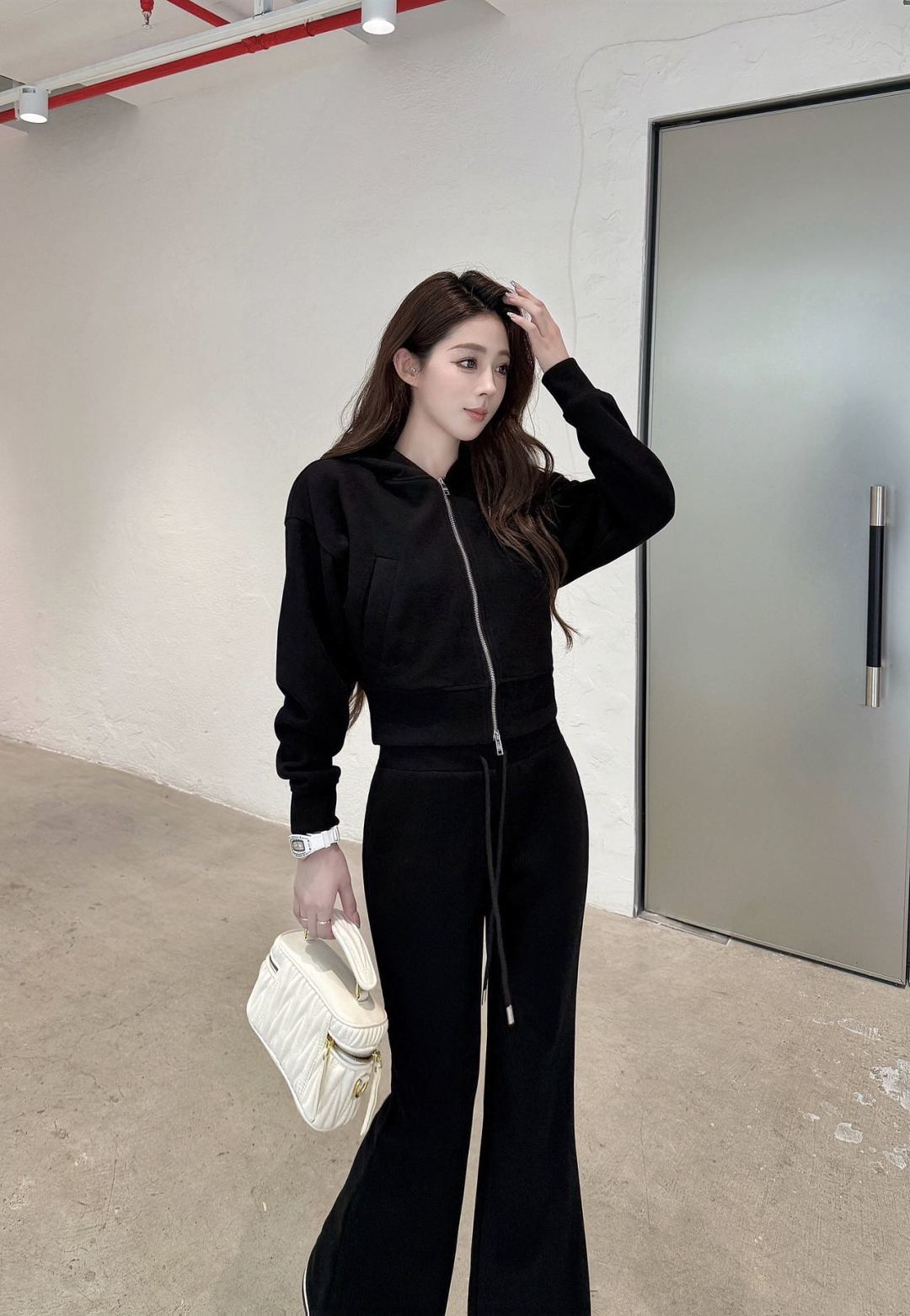 Pra**25fw new casual suit black