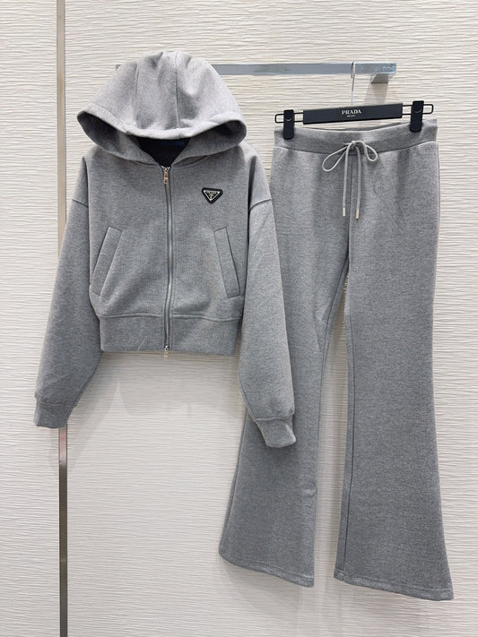 Pra**new casual suit in gray