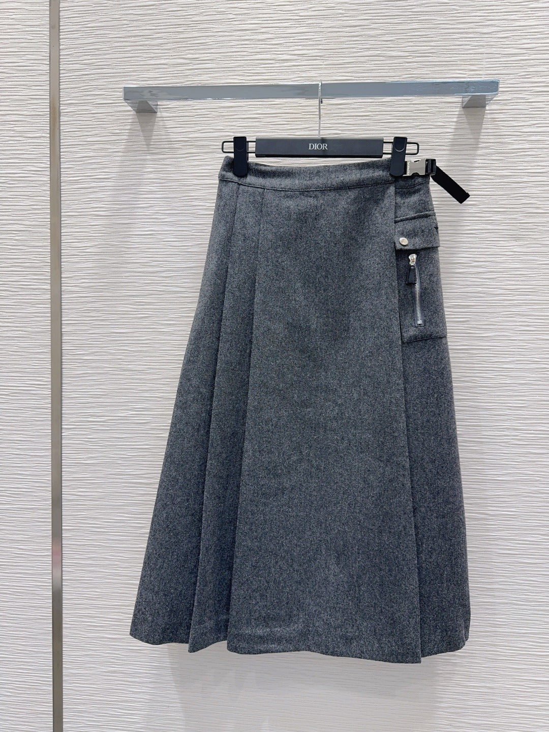 Cd**25fw new grat midi skirt