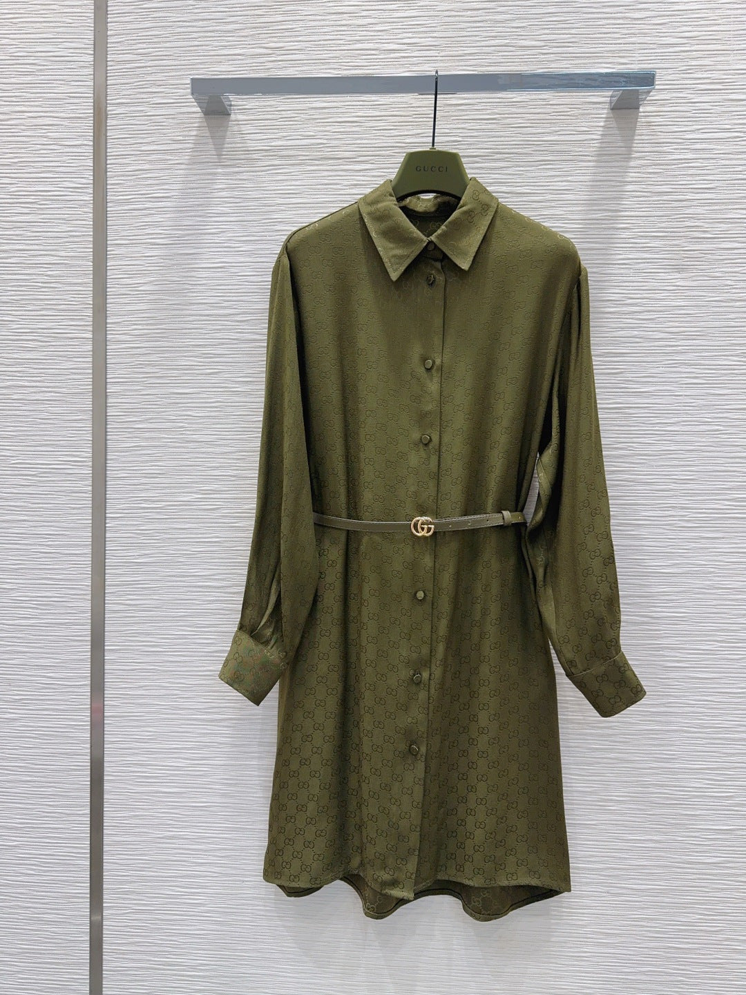 Gucc**25fw new green dress