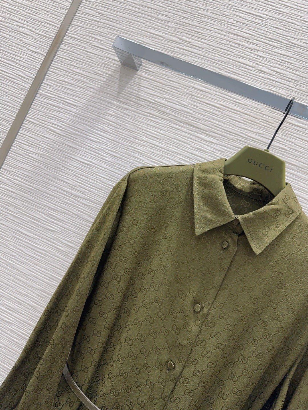 Gucc**25fw new green dress