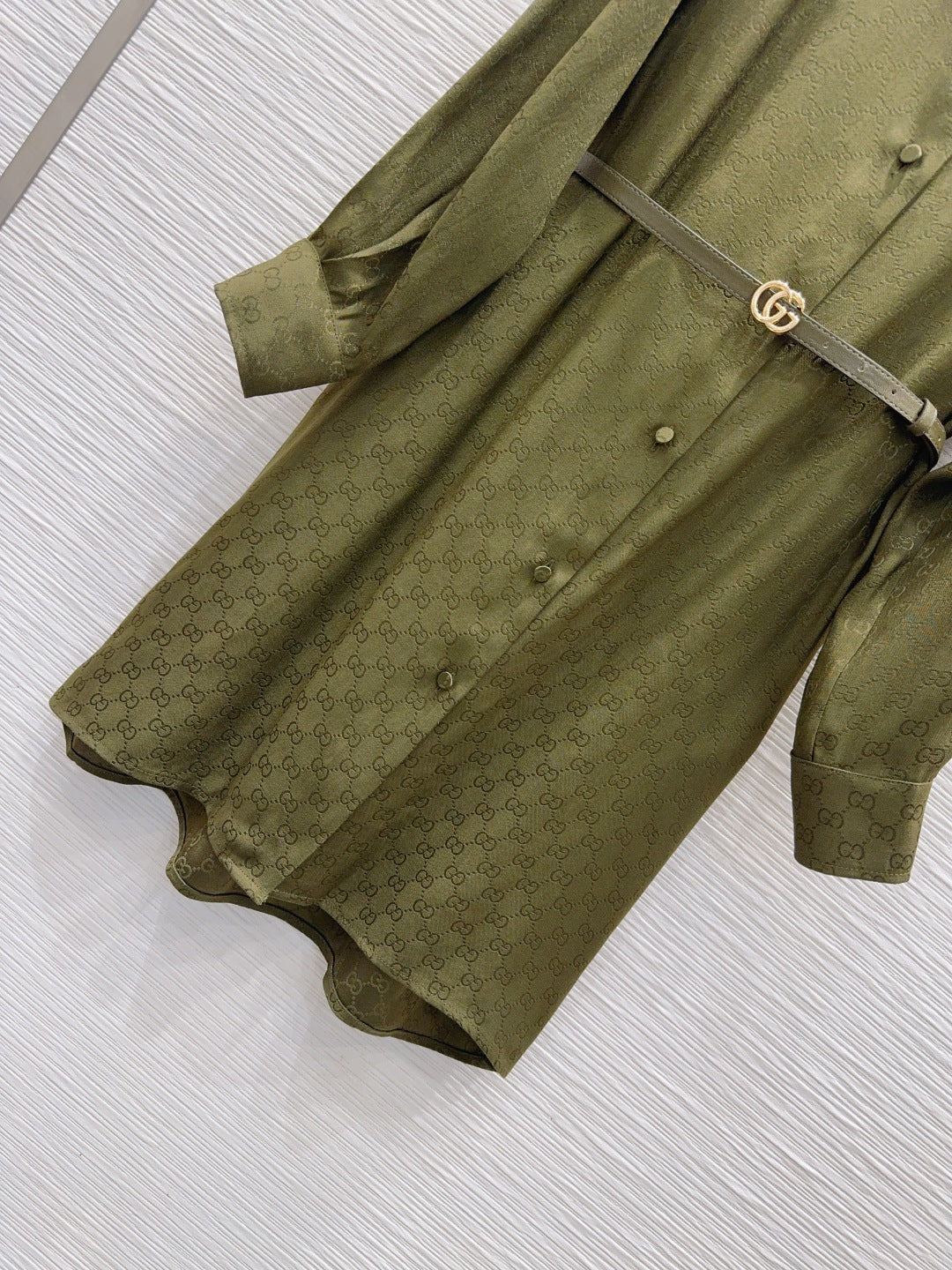 Gucc**25fw new green dress