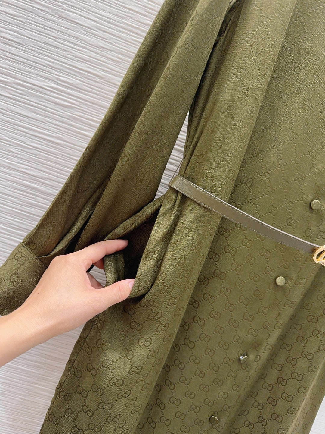 Gucc**25fw new green dress