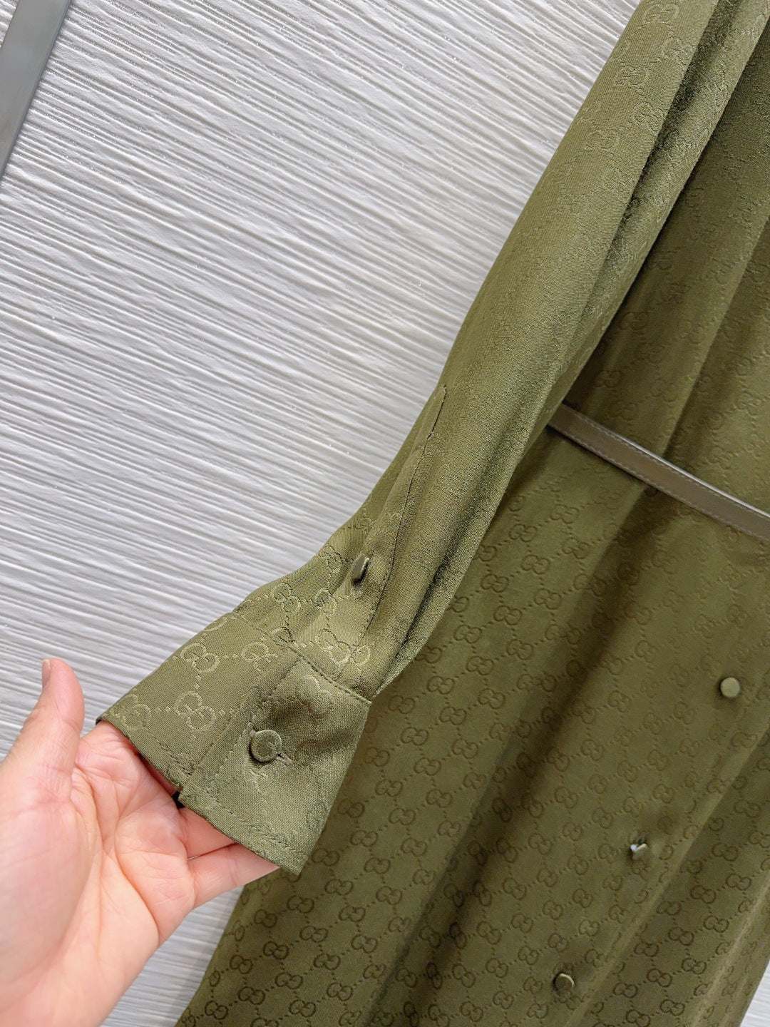 Gucc**25fw new green dress