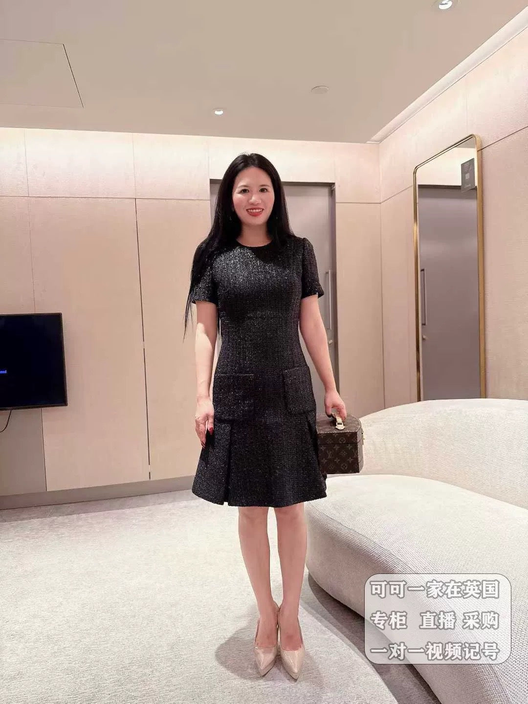 Lou**25fw new black dress