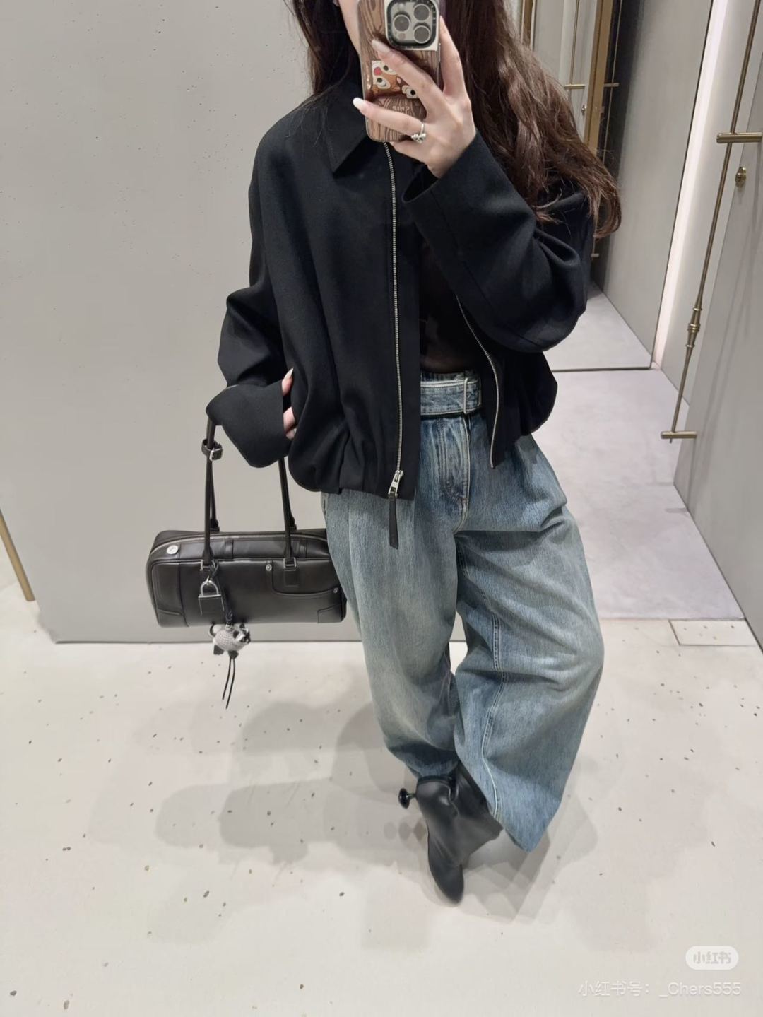 Loe** 25fw new denim pants