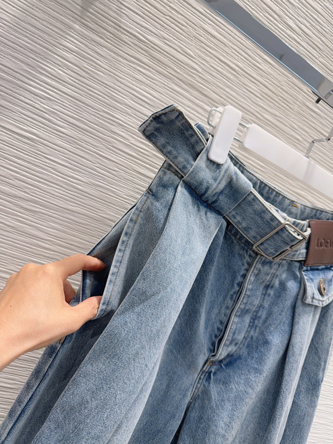 Loe** 25fw new denim pants